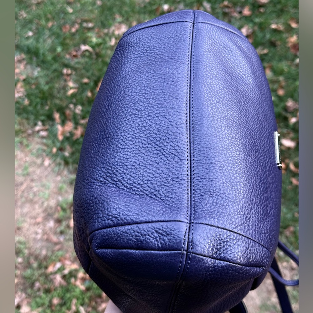Coach Purple Leather Bucket Bag - Picture 6 of 16